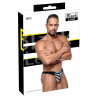 Black Level Men Slip sexy Vinyl Raft Noir-Argenté